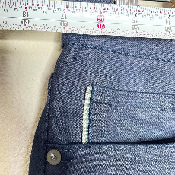 Kato By Hiroshi 32 Mens Blue Regular Fit Flat Front Low Rise Chino Pants - Picture 9 of 12